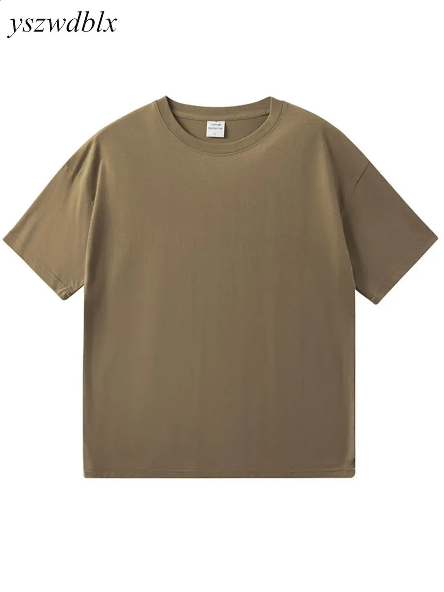 YSZWDBLX Womens T-shirt Summer Short sleeved O-neck T-shirt Mens/Womens Cotton Wide Matsubara Su Couple T-shirt Casual Top 250410