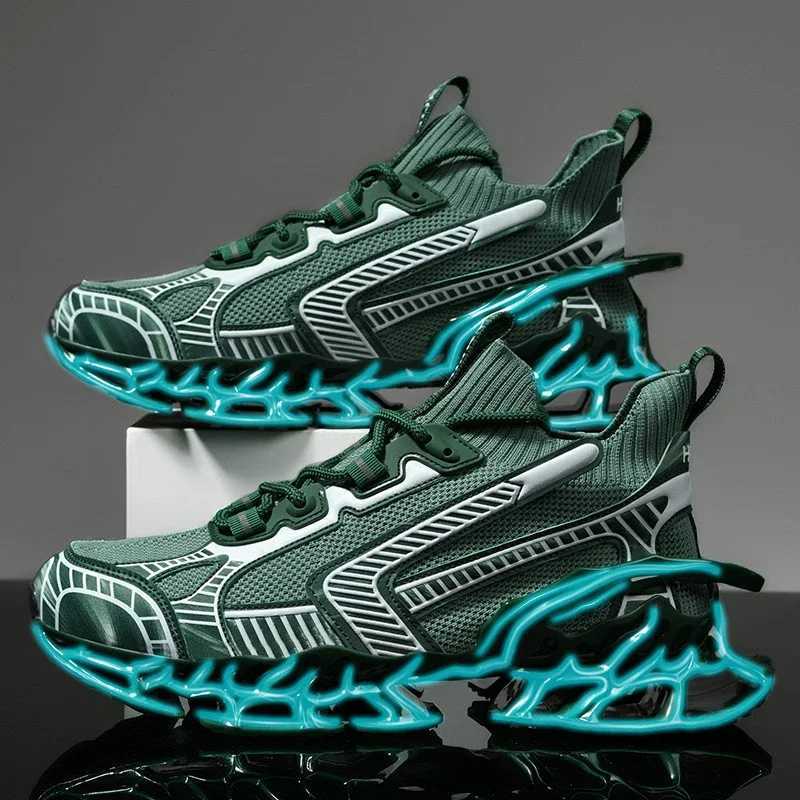SENTA Blade Warrior Sneakers Men Fashion Design Leisure Sports Shoes Outdoor Shock Absorption Walking Shoes Thick Sole Footwear Z250411