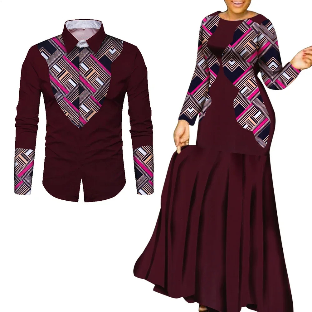 African Clothes for Couple Maxi Dress WYQ 250411