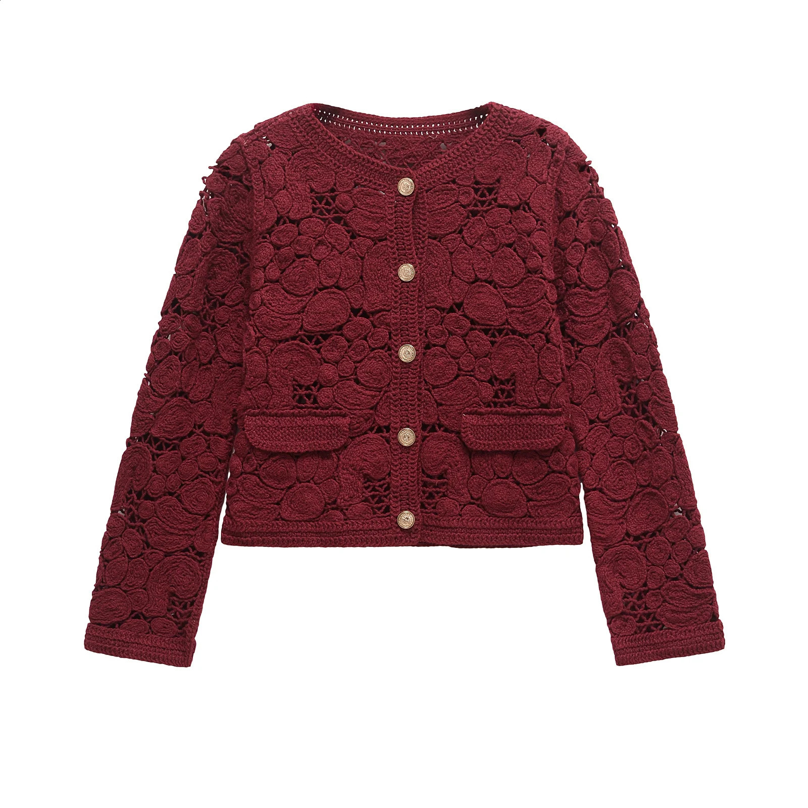 Hollow Out Long Sleeved Knitted Cardigan For Womens Summer And Autumn n Sense Niche Suspender Skirt Outerwear 250411
