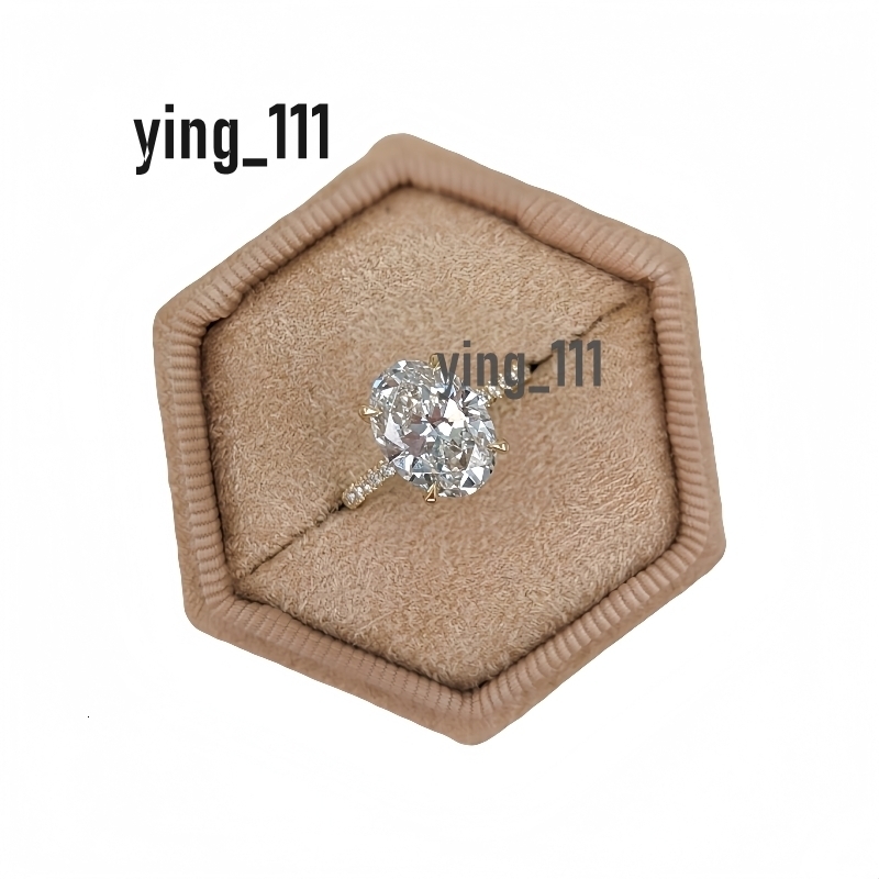 Jewelry 3.0 Carat Oval Lab Grown Diamond Engagement Ring 14K 18K Yellow Gold Pave And Hidden Halo Gold Ring For Women IGI Certificate CVD Diamond