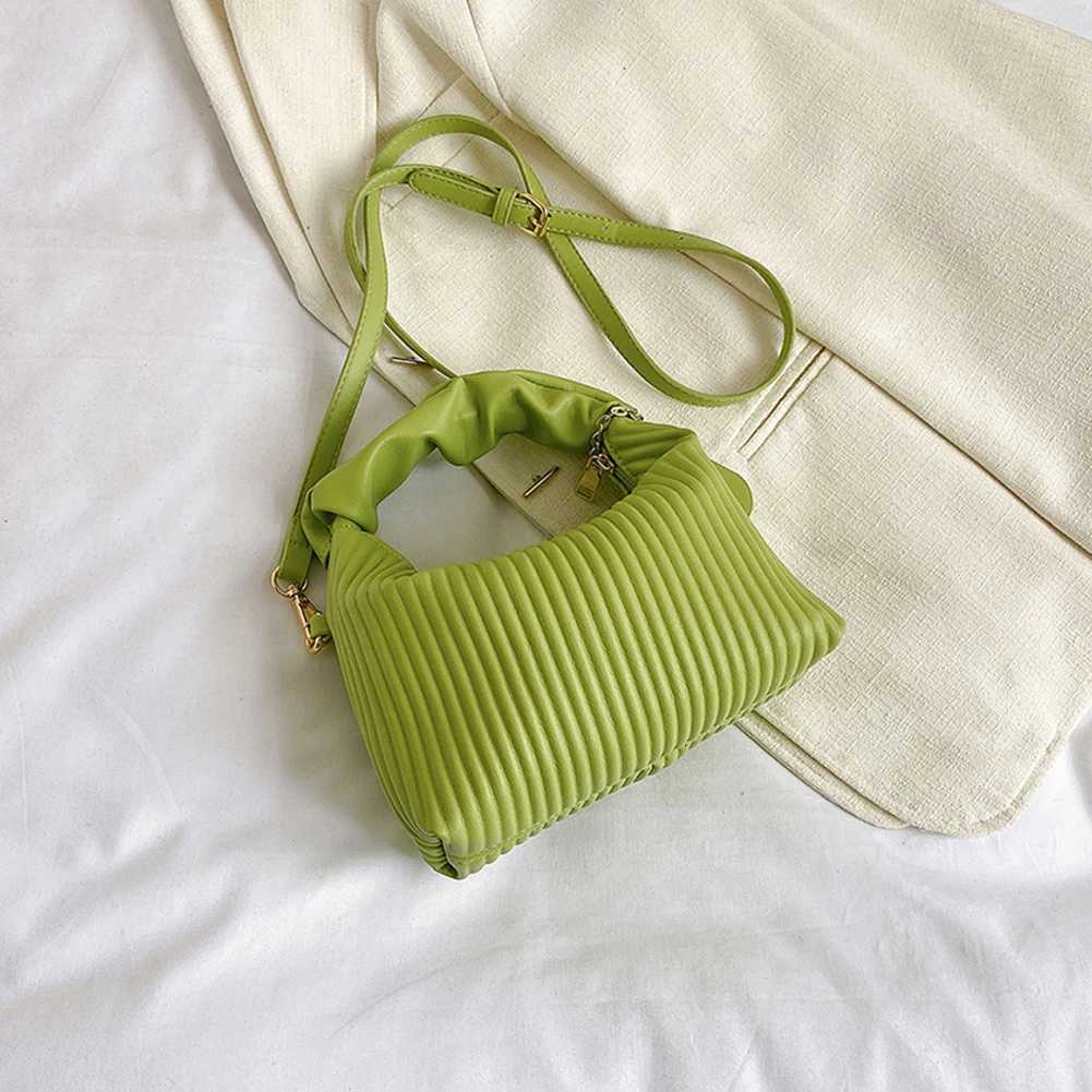 Women Shoulder Bags PU Leather Pleated Cloud Ladies Handbags Fashion Casual Simple Elegant Temperament Girls Tote PursesT2511112