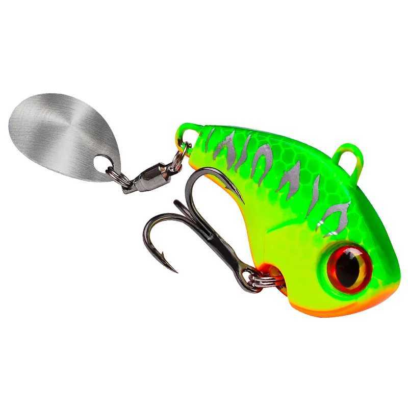 Fishing Lures Wobble Rotating Metal Vib Vibration Bait Winter Fishing 6g 15g 28g Artificial Hard Baits Spinner Spoon Lure Pesca Z250411
