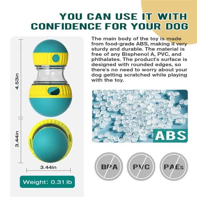 High Quality Dog toy drum funnel food ball elliptical track rolling ball slow feeding to protect stomach and increase intelligence pet supplies T25040