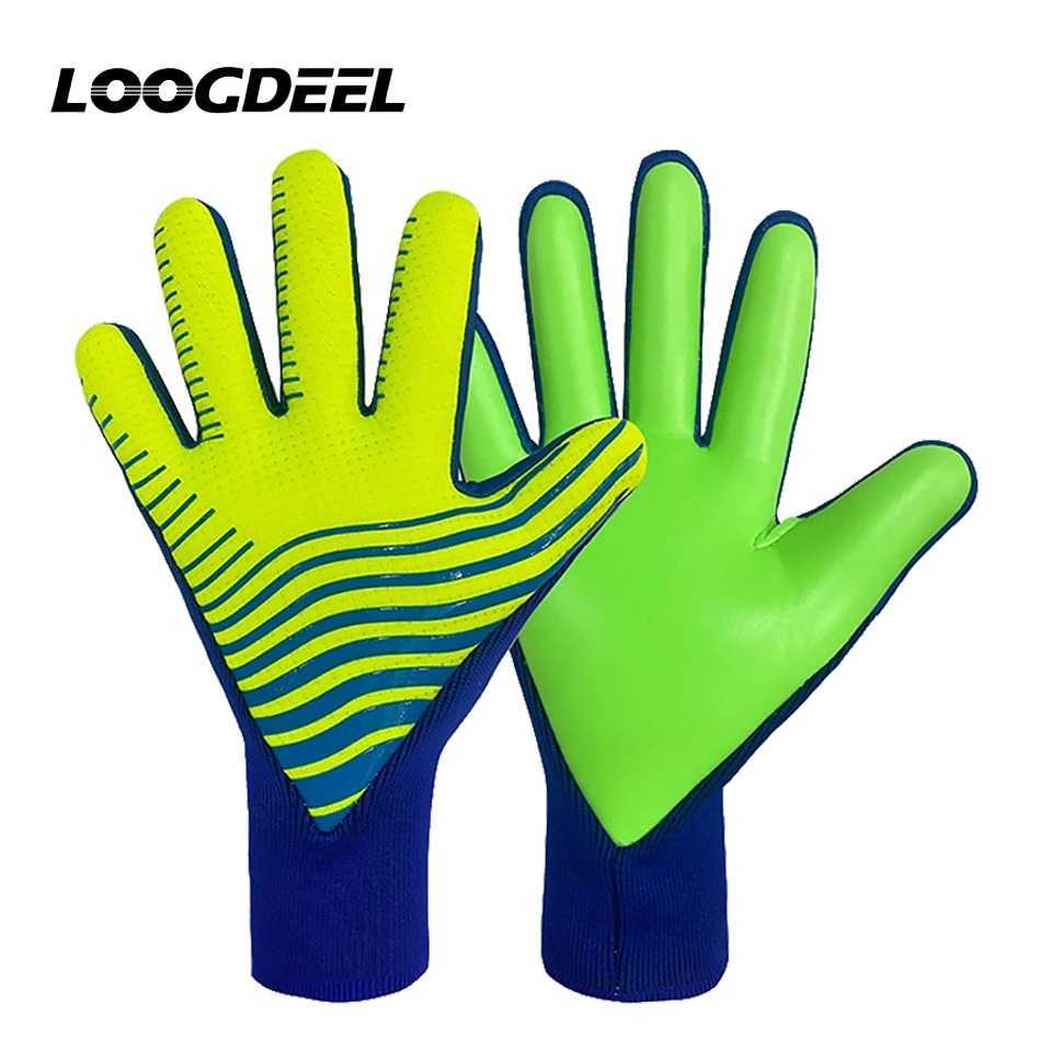 Loogdeel Childrens Thick Goalkeeper Gloves Latex Football Finger Protect Adult Soocer Training Breathable Goalkeeper GlovesW251112