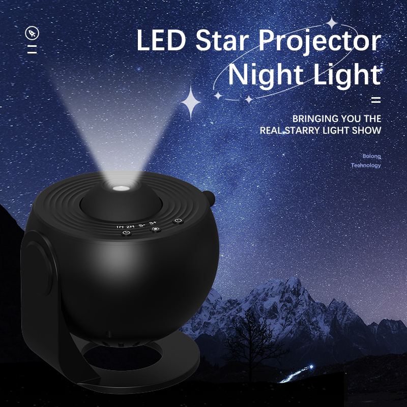 Star Galaxy Projector, 12 in 1 Planetarium Star Projector Realistic starry night light, 360° rotation, timing, silent , bedroom, party, game room proj
