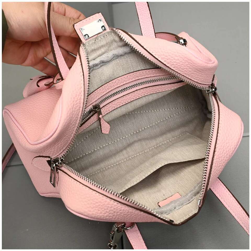 Designer Bag Genuine Leather Handbag 25Cm Size Bowg Women's Top Layer Cowhide Pillow Shoulder Crossbody Bag Small
