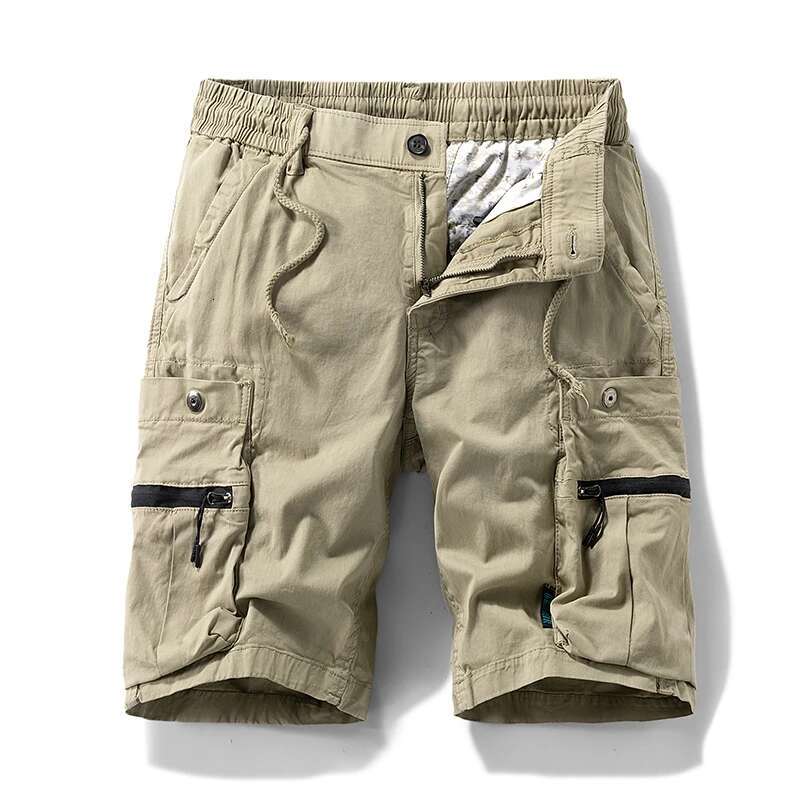 Summer Men Multi Pocket Cargo Casual Cotton Spring Mens Jogger Pants Fashion Beach Shorts Dropshipping LZLLTT