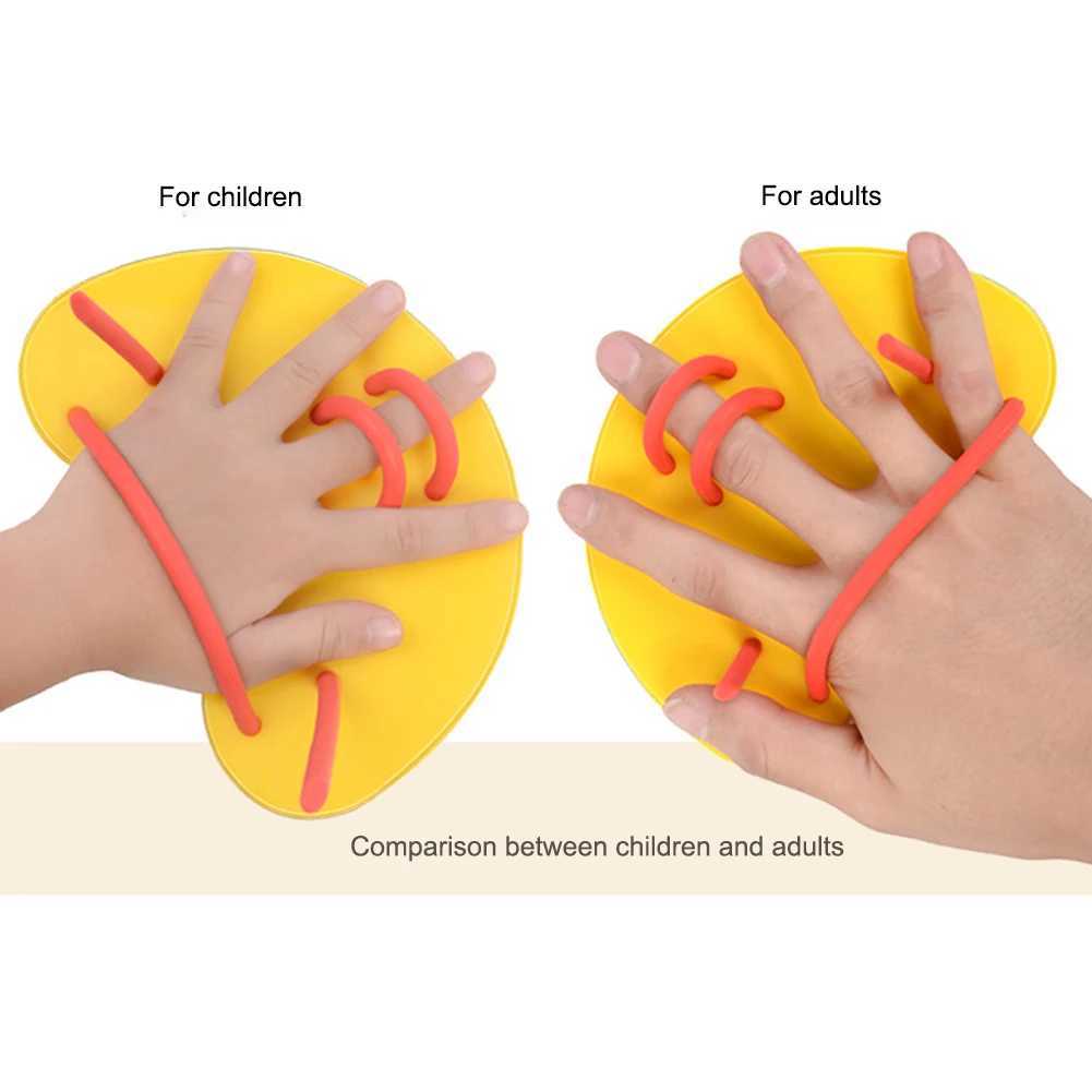 Silicone swimming paddles Girdles lightweight training hand correction portable professional teaching aids accessoriesY250412