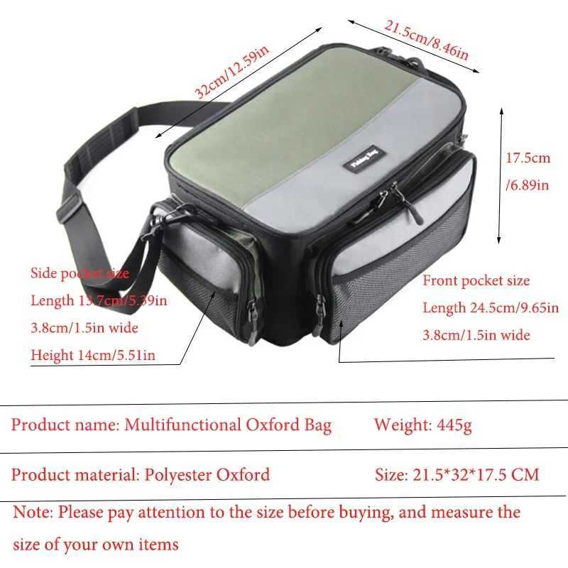 Multi-Functional Luya Fishing BagOxford Cloth Is Waterproof And Wear-ResistantFishing Crossbody Bag Fishing Gear Fanny Pack Z250411