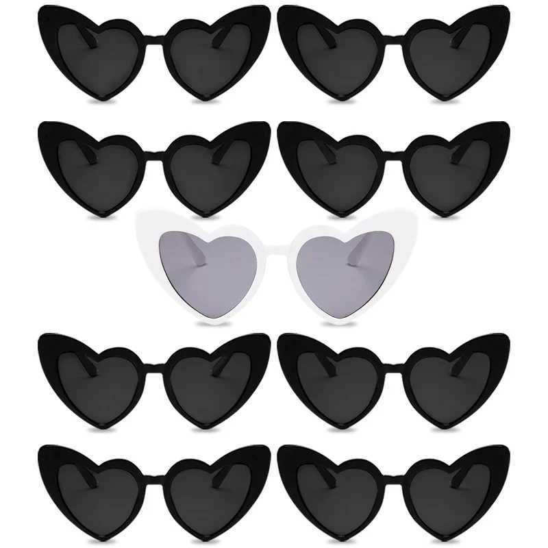 Bachelorette Party Heart Shaped Sunglasses Wedding Bridal Shower Decor Hen Supplies Bride To Be Bridesmaid Gift Glasses Z250411