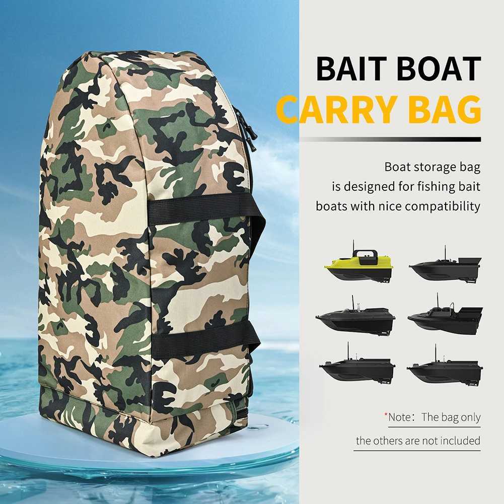 Fishing Boat Storage Bag Water Repellent Fishing Tackle Bag Double Zipper Portable Carry Bag with Handle Fishing Equipment Z250411
