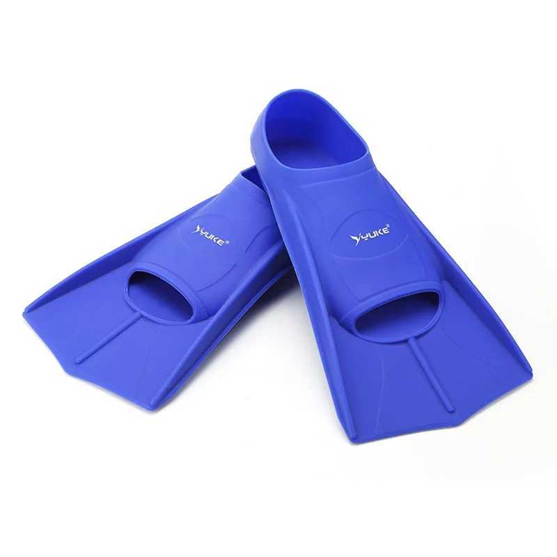 Silicone professional scuba diving fin short mens inflatable swimming fin childrens flip device setY250412
