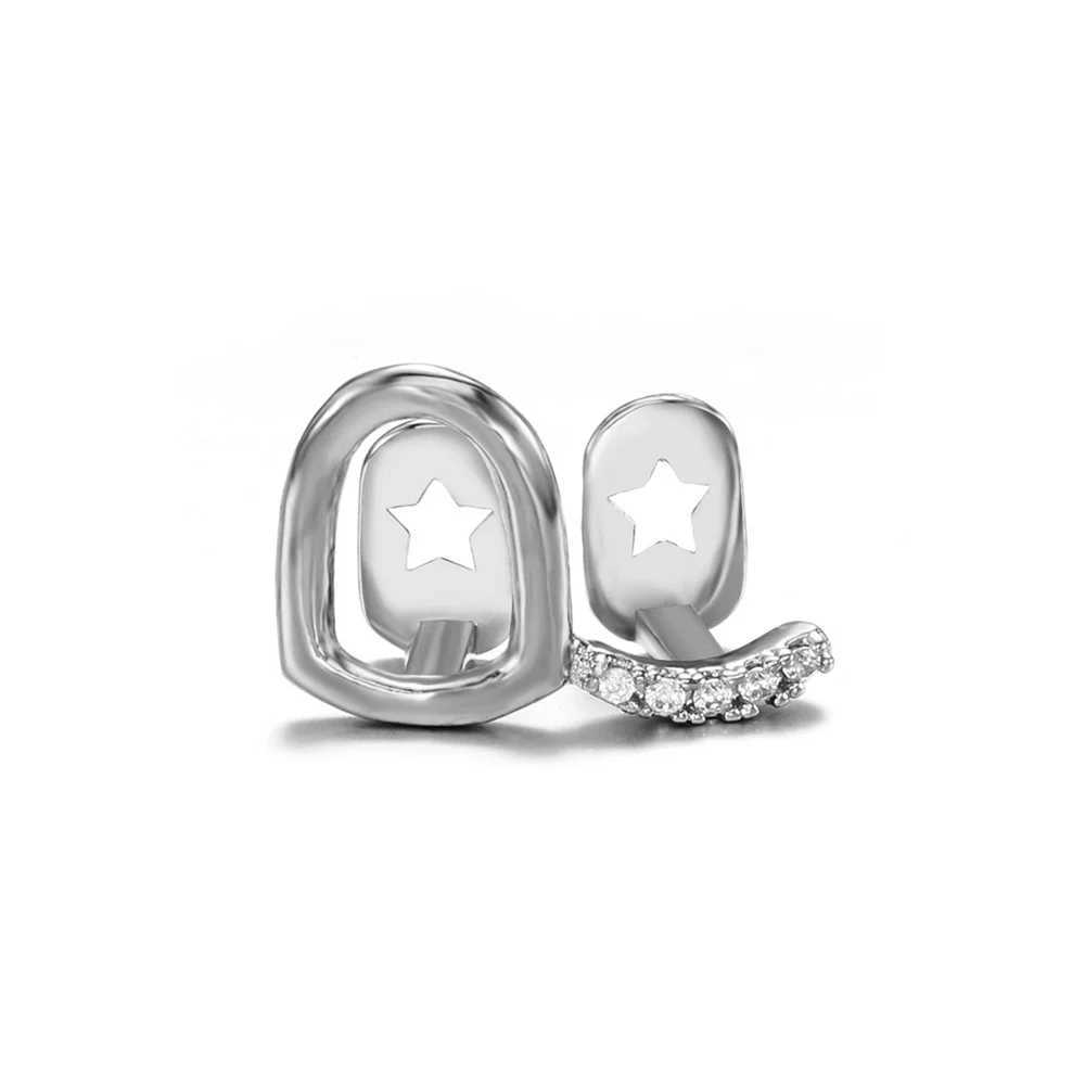 1 piece of single hip-hop star pattern teeth Grilz detachable teeth grill teeth punk teeth cap W250412