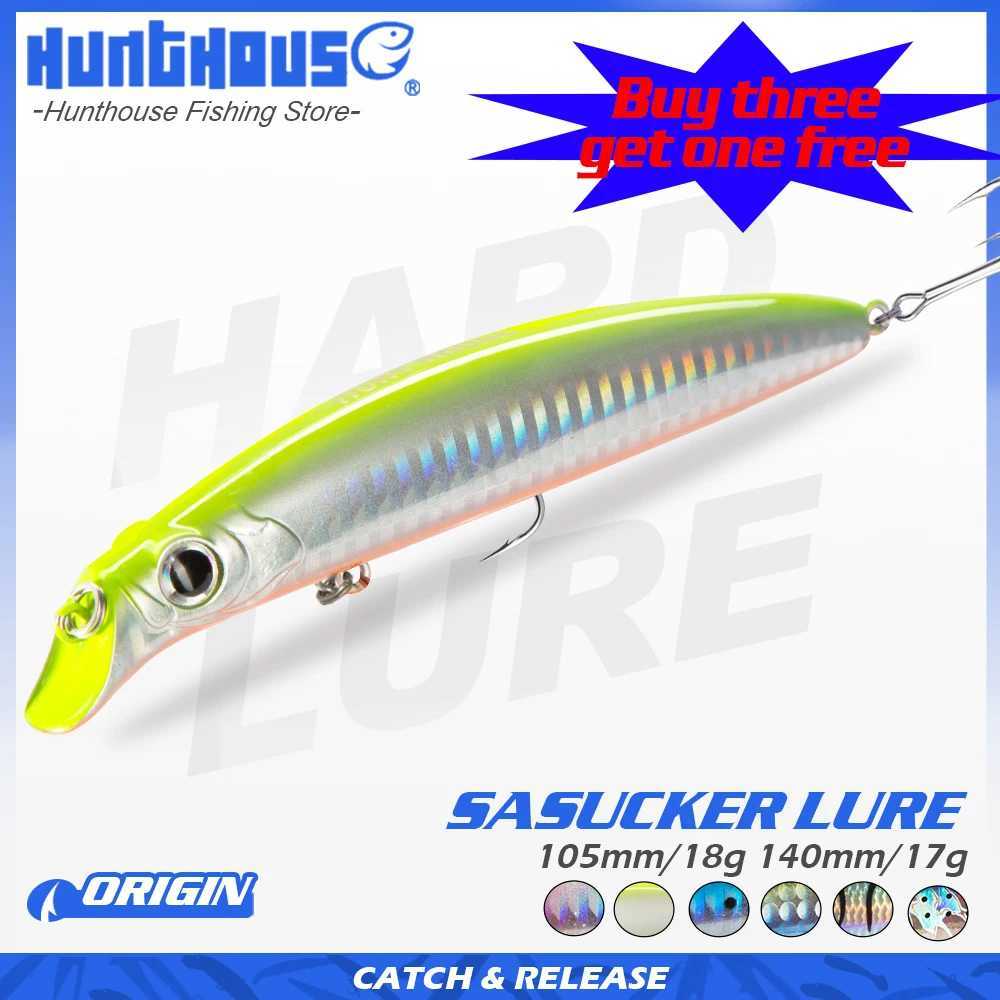 Hunthouse Sasuck 105 140mm 18g 17g Floating Pencil Fishing Lure Wobbler Bait Jerkbait For Fishing Seabass Lipless Long Cast Z250411