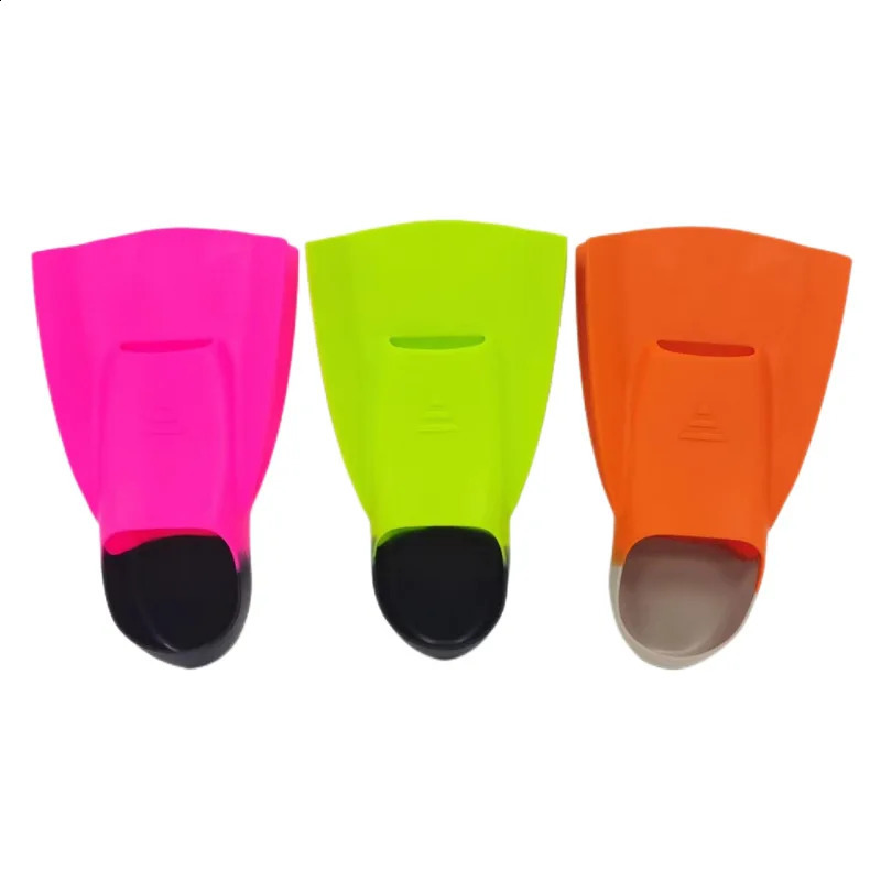 Two-leaf Frog Shoes for Children Adult Free Swimming Diving Fins Comfortable Silicone Feet Short Fins Swimming Accessories 250411