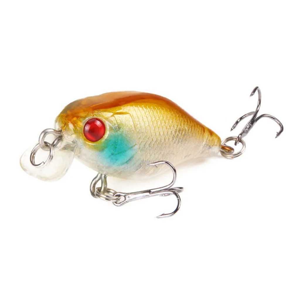 1pcs Wobbler Fishing Lure 3D Eyes 4cm/4.6g Topwater Artificial Plastic Hard Bait Japan Crankbait Carp Fishing Pesca Isca Z250411