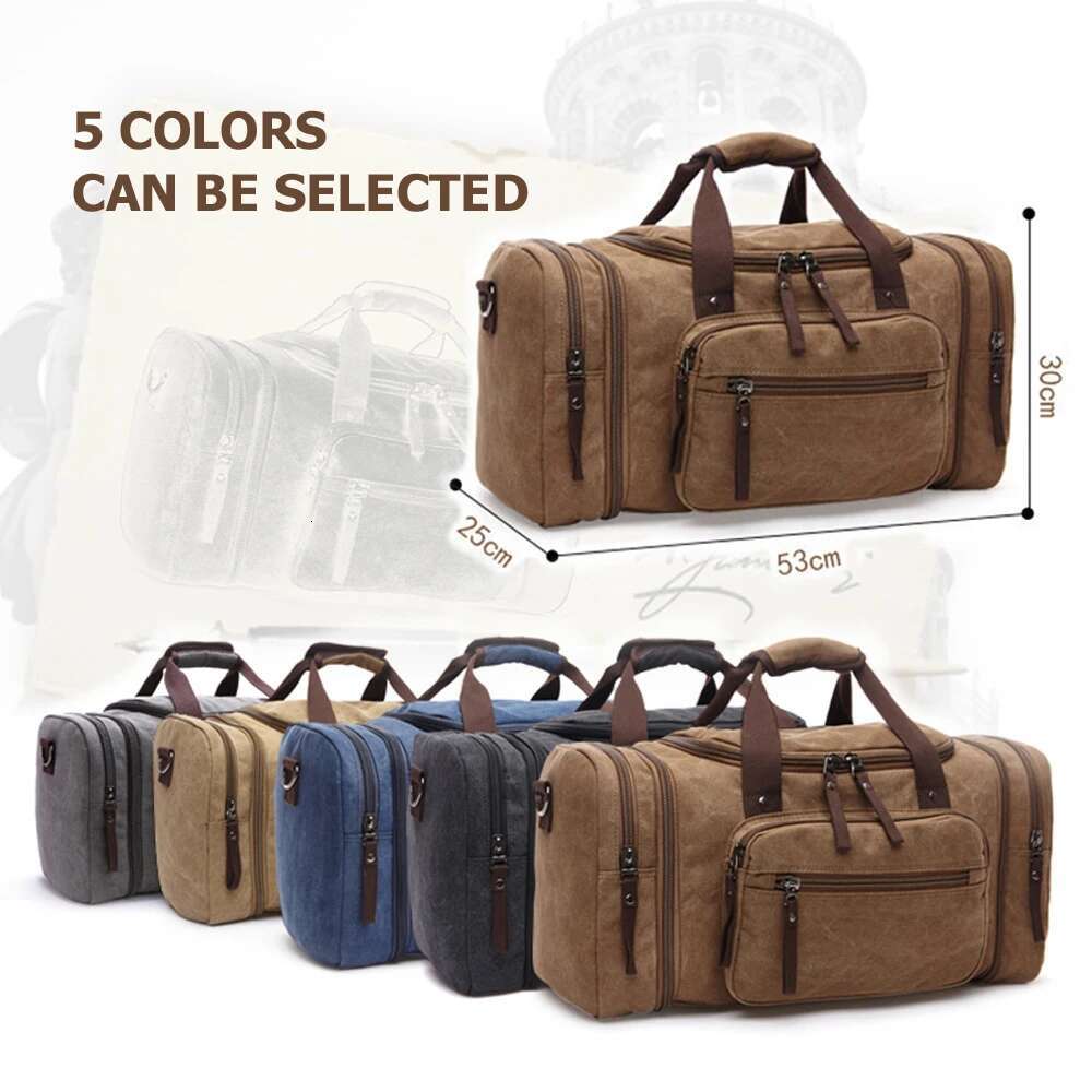 MARKROYAL Canvas Large Capacity Carry On Lage Bags Men Duffel Travel Tote Weekend Bag Dropshipping