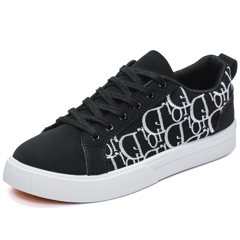 2025 Men's trendy brand all-match breathable canvas sneakers casual shoes fashionable sports shoes lace-up Japanese style student men's shoe