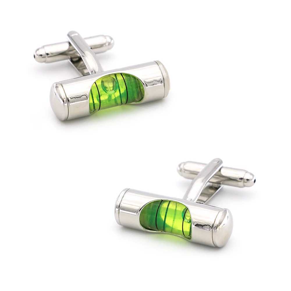 Mens horizontal cufflinks made of high-quality brass material with blue gradient design. Wholesale and retail of cufflinksT250412