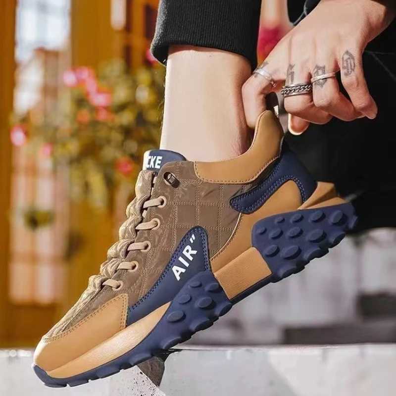 Comfortable sports and leisure shoes for men in spring and autumn 2024 fashionable and non slip high-quality outdoor leisure shoes W250412