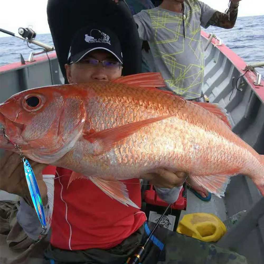 1PC Slow Falling JIg Lure 60g80g120g150g200g250g Fishing UV Jig 3D Print Angler Metal Hard Bait Sinking Jigging Pesca Bait Z250411