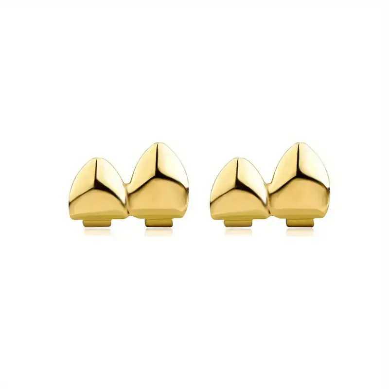 3CPS/Set of Gold Silver Plated Hip Hop Teeth for Mouth Grizz Hat Top and Bottom Grill Set Vampire Teeth for Halloween Party Set W250412