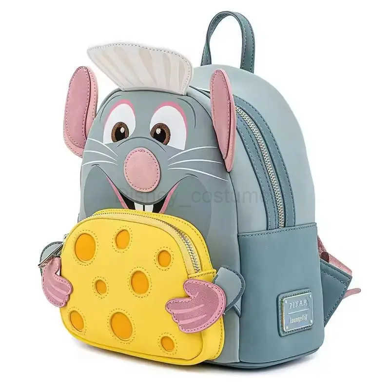 Disney Inventory New 2025 Disney Loungefly Pixar Chef Cosplay Mini Backpack Large Capacity Student Backpack Birthday Gift X250412