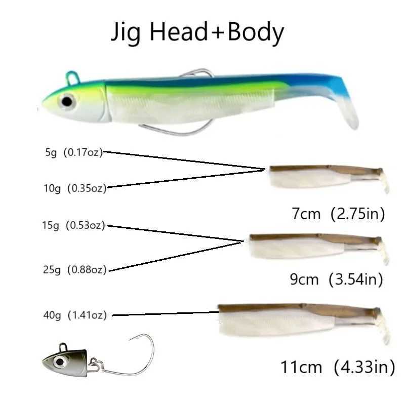 TEKNIK Black Minnow Body Soft Lure Jig Head 70mm/90mm/110mm Black Minnow For Bass Pike Silicone Bait Easy Shiner Jigging Leurre Z250411