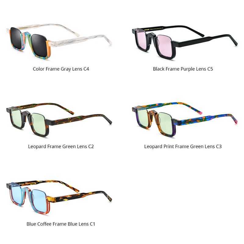 HEPIDEM Acetate Polarized Sunglasses Men Trendy Famous Brand Designer Transparent Retro Vintage Square Sun Glasses gm y2k 9352C250411