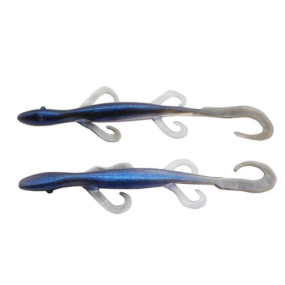 ESFISHING Soft Plastic Lures Wild Lizard 140mm 6pcs Pesca Isca Artifical Silicone Bass Fishing Baits Z250411