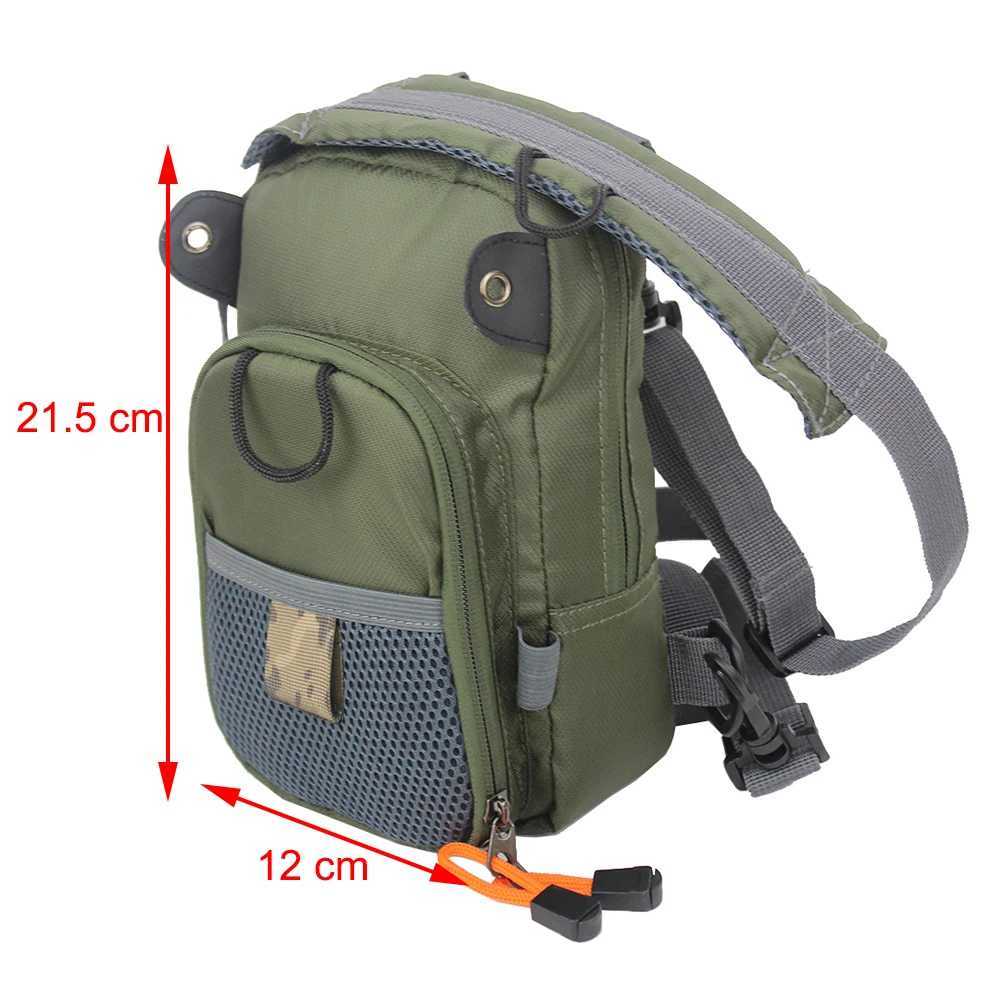 Small Fly Fishing Chest Pack Lightweight Multiple Pockets Mini Tackle Storage Waist Bag Z250411
