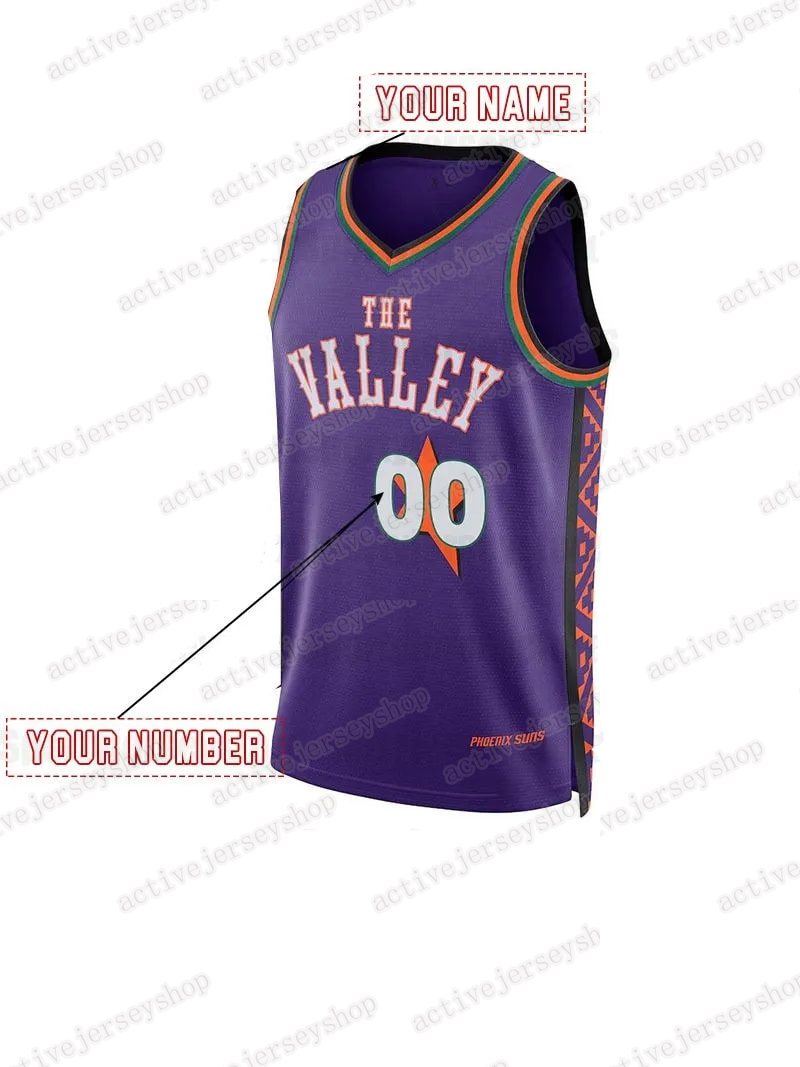 35 Durant 2024/25 City Basketball Jersey Allen Booker Bridges Custom Name And Number Stitched