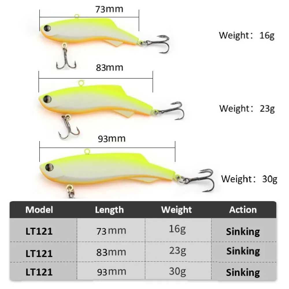 Ice fishing lure 2023 Silicone Rattlin lures Madness Shiriten Vib 73/83/93 Spinning fishingWinter fishing For pike zander perch Z250411