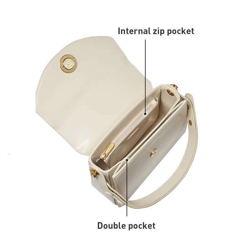 LA FESTIN Original Designer 2024 Fashion Handbag Women Crossbody Shoulder Female Messenger Portable Square Leather Bag