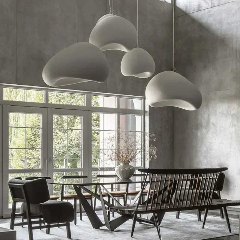 Nordic Simple Living Room Bedroom Pendant Lights Home Decor Kitchen Island Chandeliers Dining Room White Round Lighting Fixtures X251112