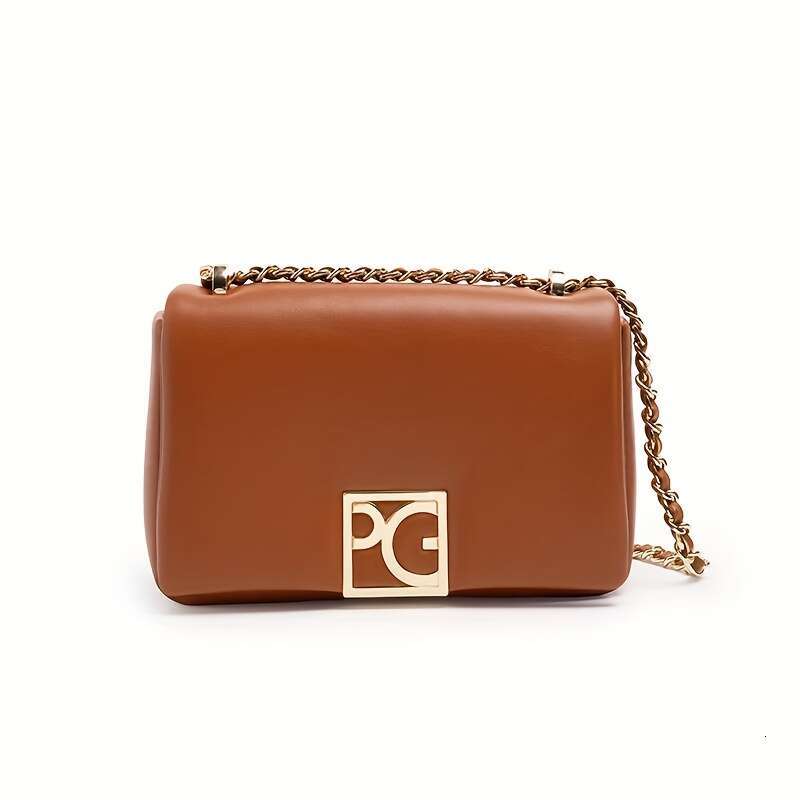 PURIFICACION GARCIA Women S Crossbody Sling Bag With Letter Charm Golden Tone Hardware Clasp Closure Minimalist Detachable Strap Purse In Deep