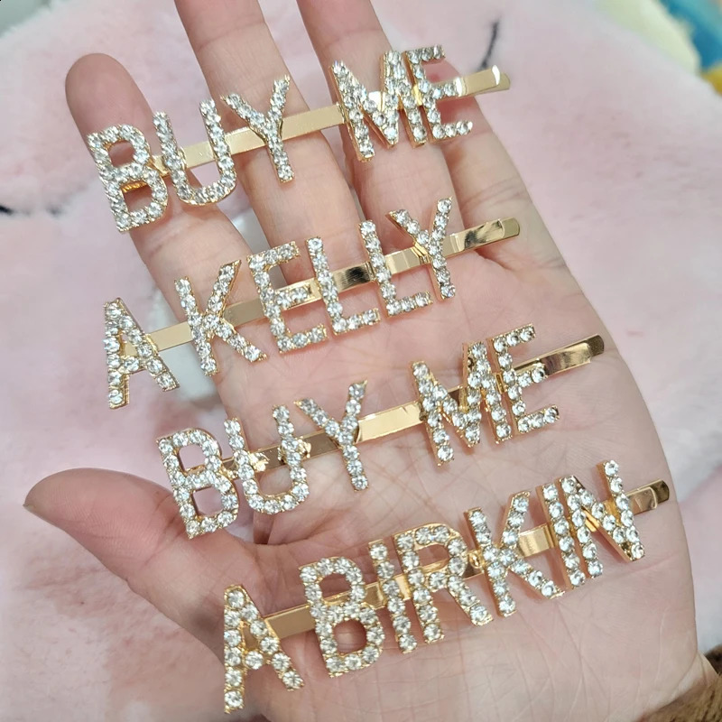 The Crystal Word hair clip set bought me a bicycle and key 250410