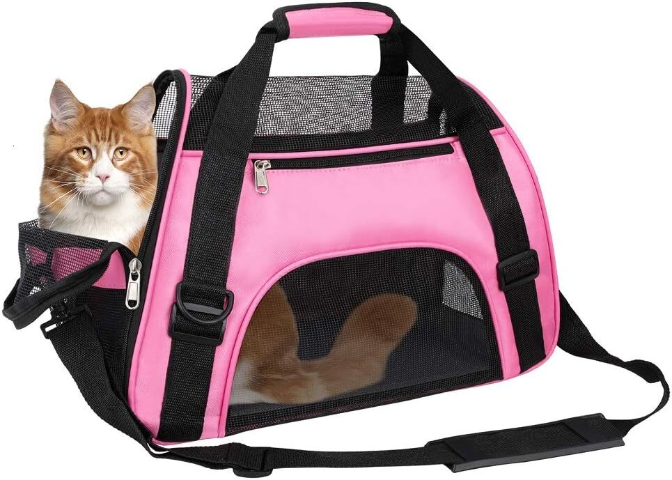 TIYOLAT pet travel bag, airline approved luggage bag, pet travel portable bag, suitable for small dogs, cats, and puppies, small animals (small size, 