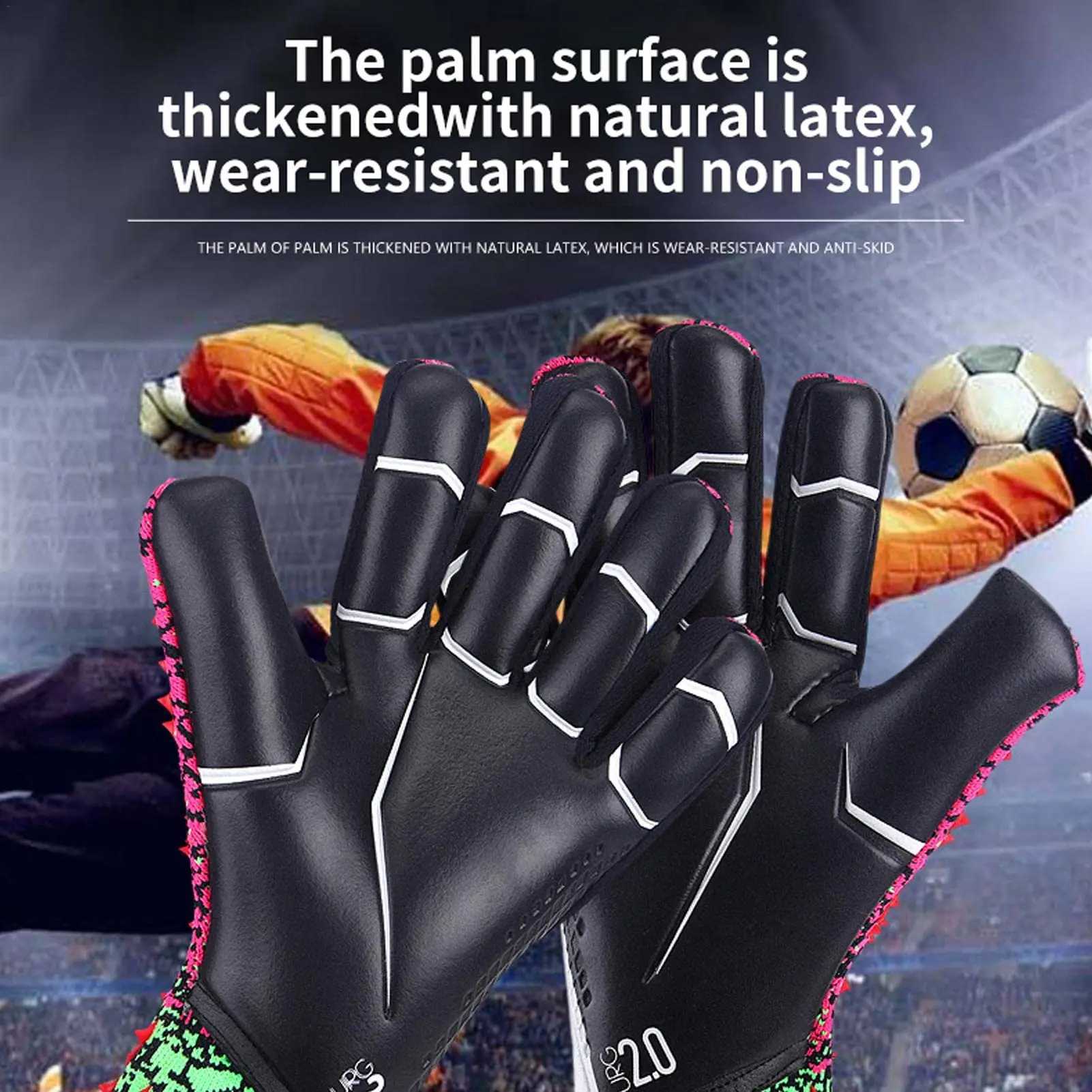 Football goalkeeper gloves for teenagers high-performance goalkeeper gloves football gloves with strong grip palmsXJ250412