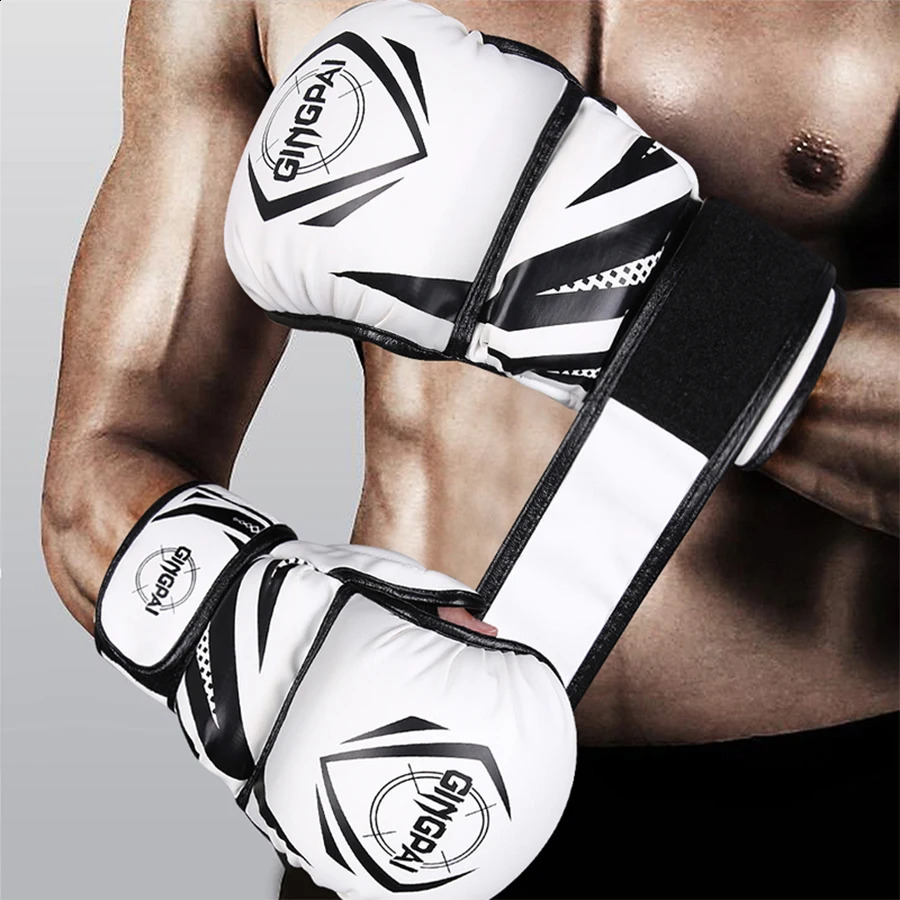 Professional MMA Half-Finger Fighting Boxing Gloves Thickened Sanda Free Fighting Mixed Martial Arts Training Gloves 250410