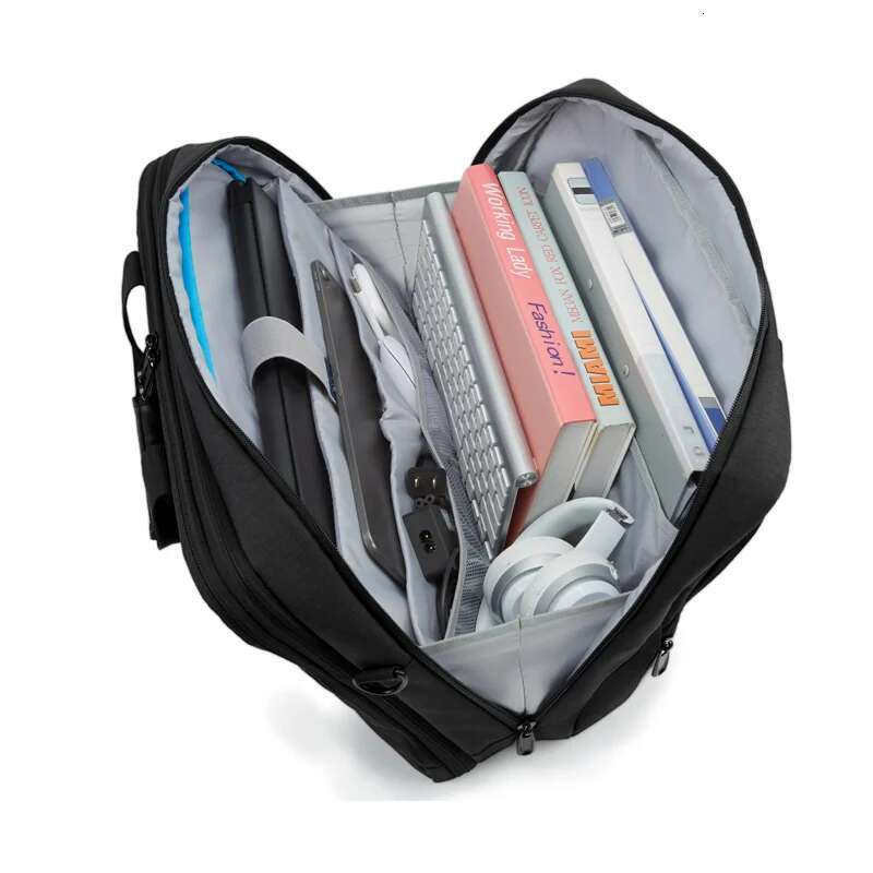 BAGSMART 17.3 Inch Expandable Men Women Computer Briefcase Laptop Shoulder Bag For Business Work Travel