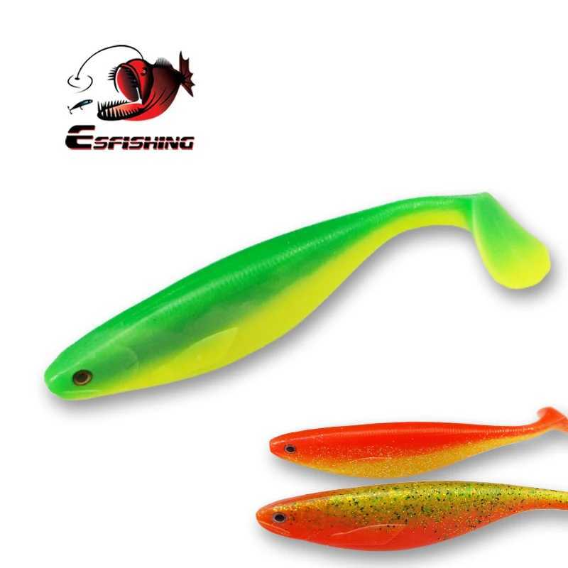 ESFISHING Soft Silicone Bait Scot Shad 175m 42g Large Sea Fishing Tackle Injected Scent and Salts Pesca Artificial Fishing Lures Z250411