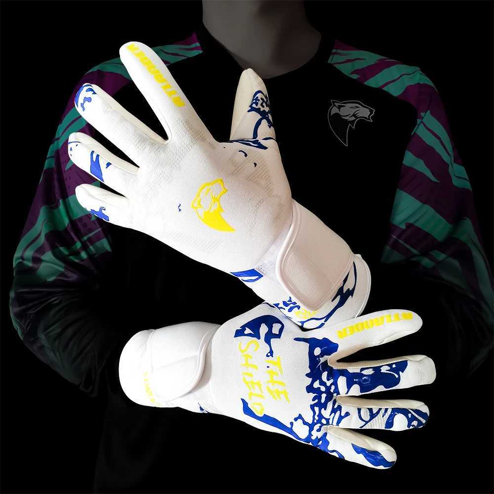 Adult and Childrens Football Goalkeeper Gloves Latex Wear resistant Sports Gloves Professional Match Anti slip Football Goalkeeper GlovesXJ250412