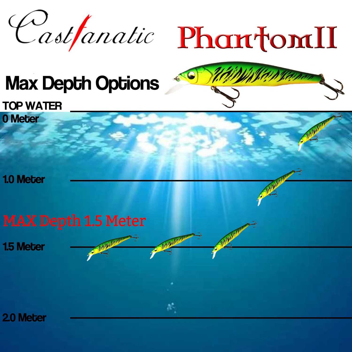 2022 Phantom II 19g/11cm Suspend Minnow Lure Jerkbait Wobbler Hard Artificial Fishing Tackle For Bass Trout Perch Pike Baits Z250411