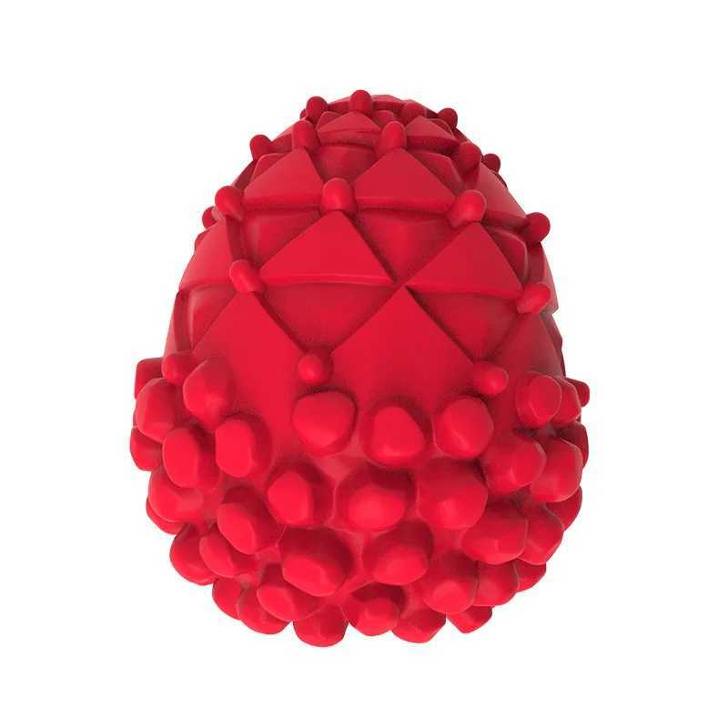 High Quality Pinecone shaped natural rubber squeeze ball durable chew dog supplies anxiety interactive pet toys T2504012