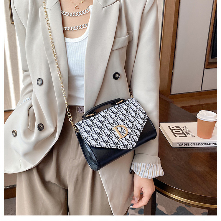 Fashionable leisure cross body bag single shoulder bag all-match chain, Korean version small square bag women's bag new style