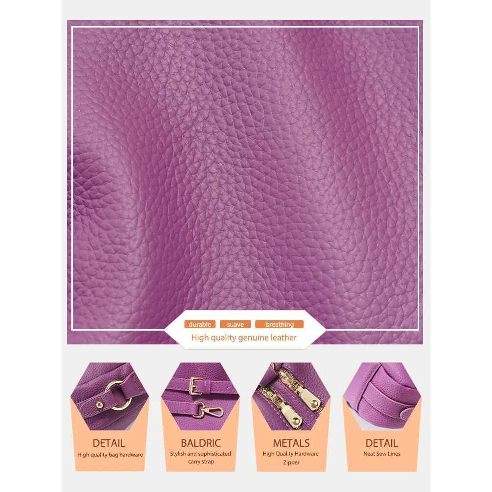 Designer Bag Zency Women's Genuine High Quality Small Simple Pillow Handbag Female Shoulder Crossbody Ladies Leather Bag