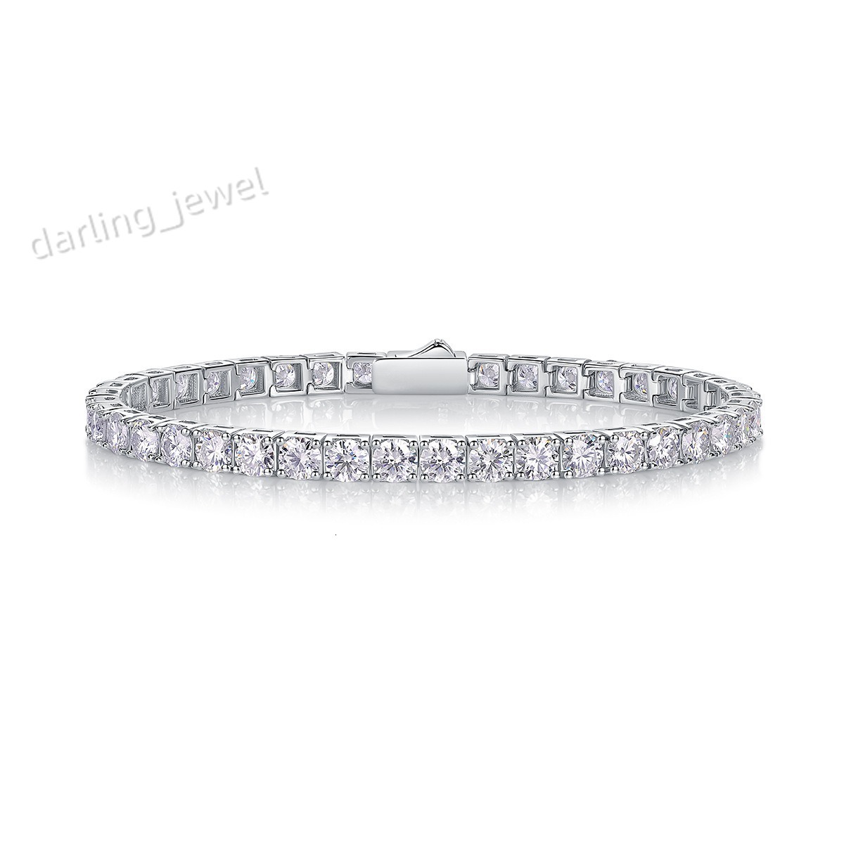 925 Sterling Silver Moissanite Tennis Bracelet for Men Women Hiphop Rock Bracelet Personalized Bracelets