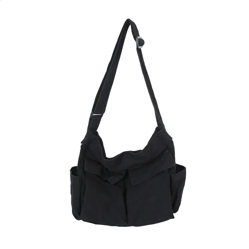 Womens Retro Handbag Canvas Youth Shoulder Bag Messenger Bag Womens Casual Handbag Ten Font Wallet 250411